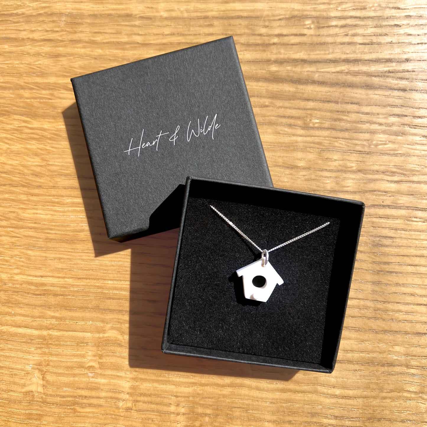 Porcelain Bird Box Necklace