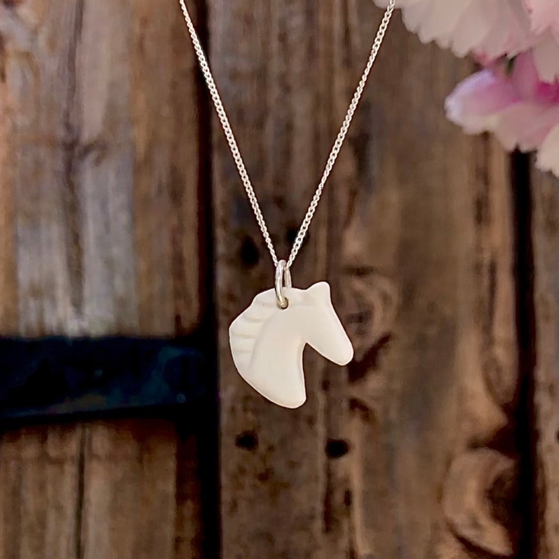 Porcelain Wild Pony Necklace
