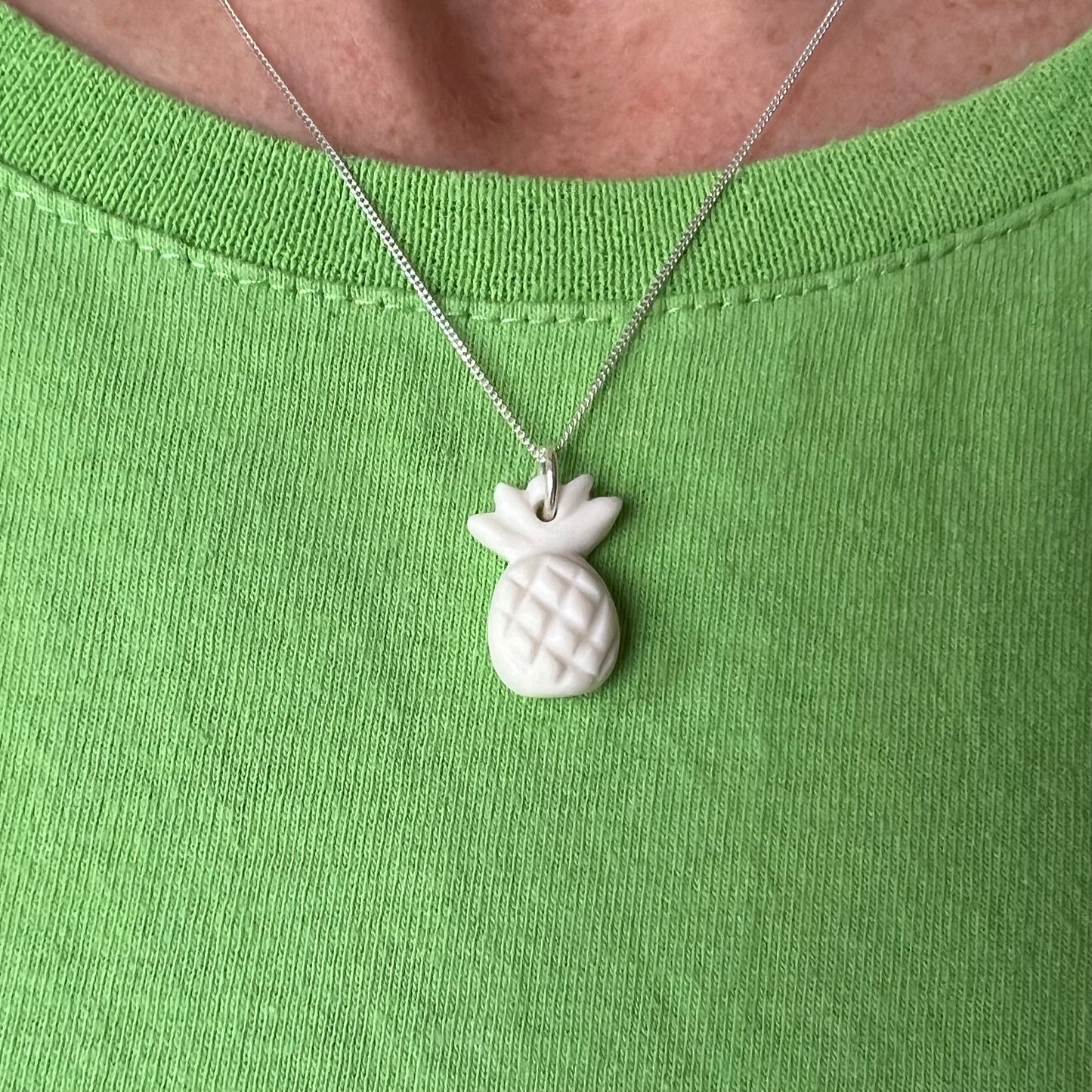 Porcelain Pineapple Necklace