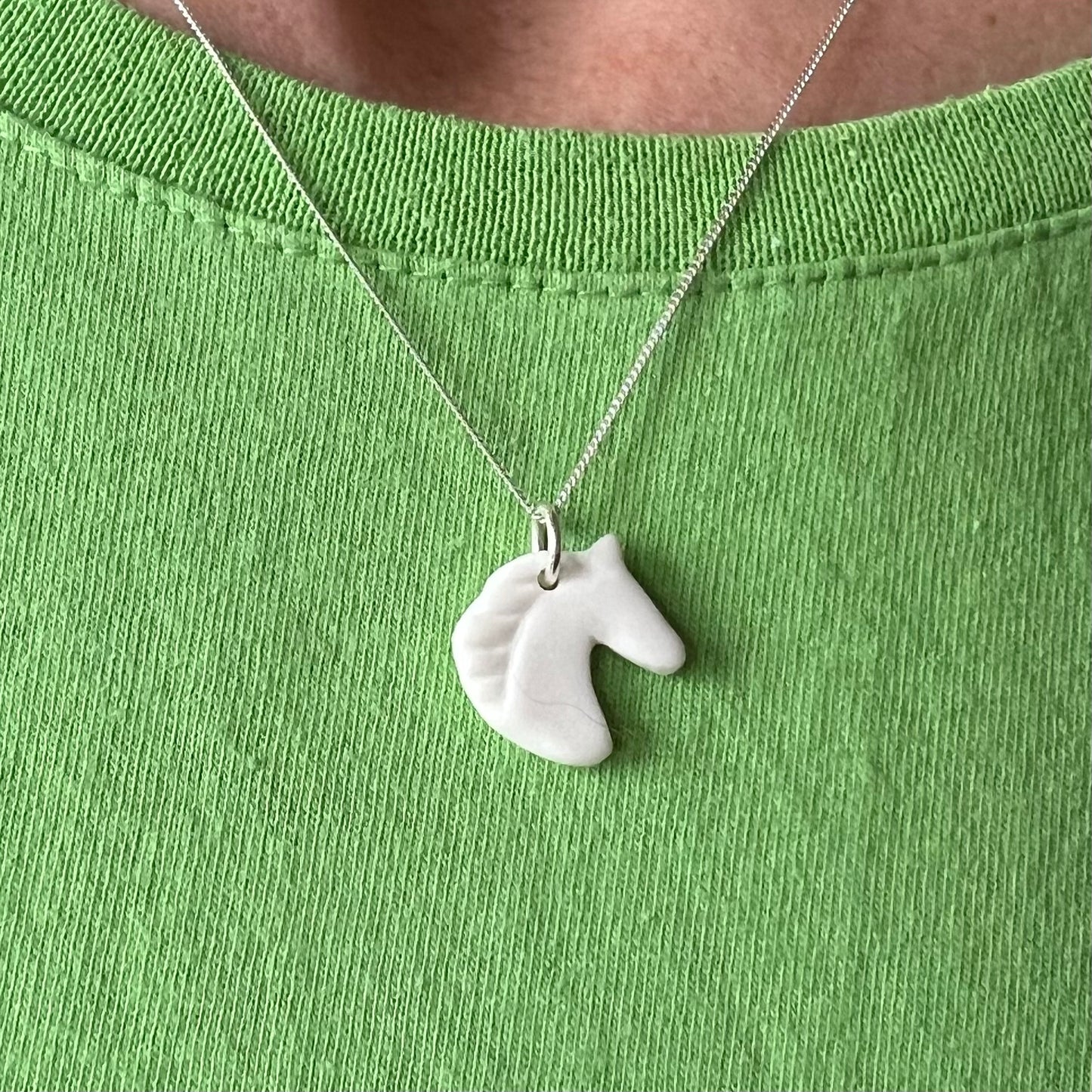 Porcelain Wild Pony Necklace
