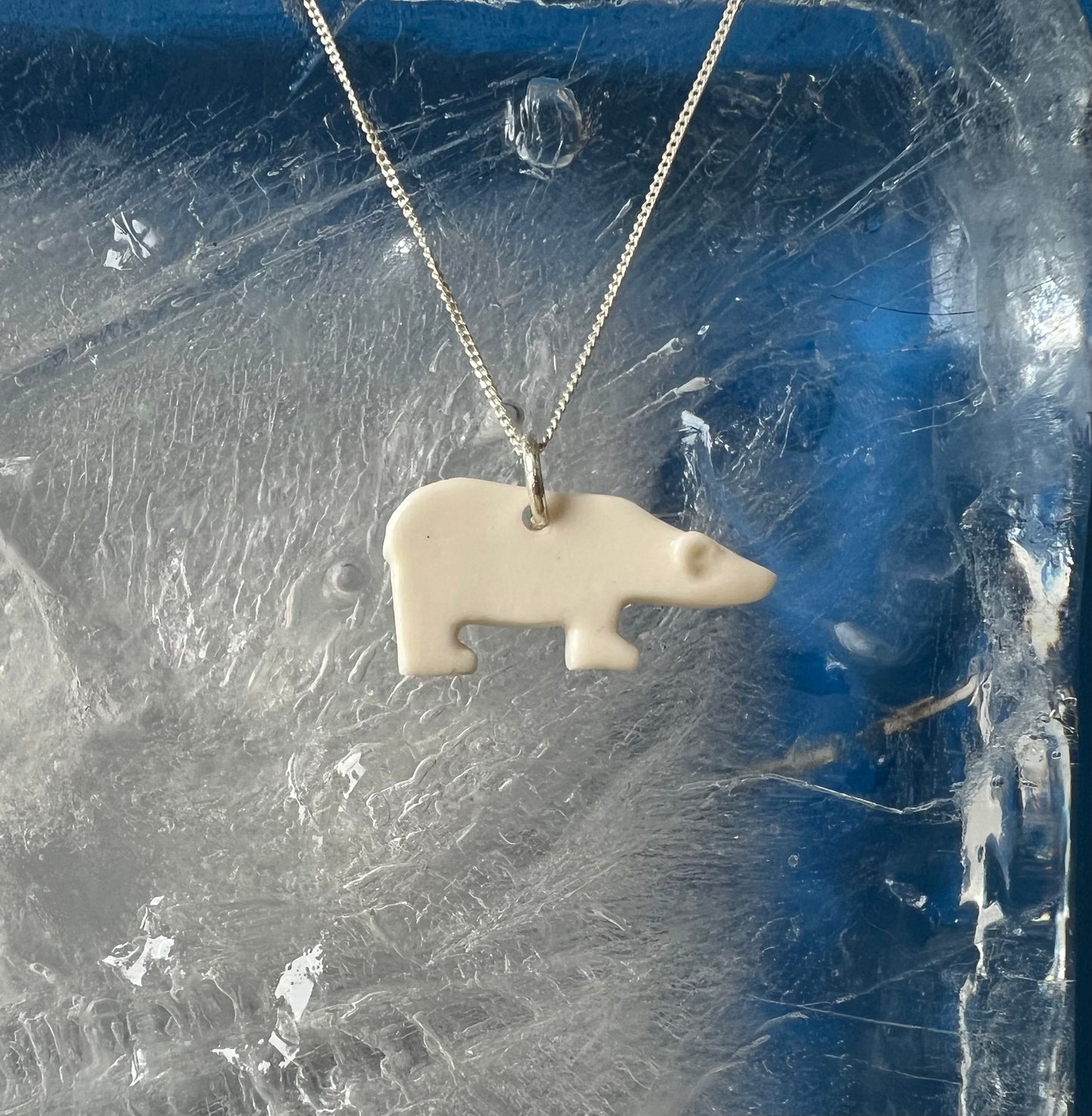 Porcelain Polar Bear Necklace