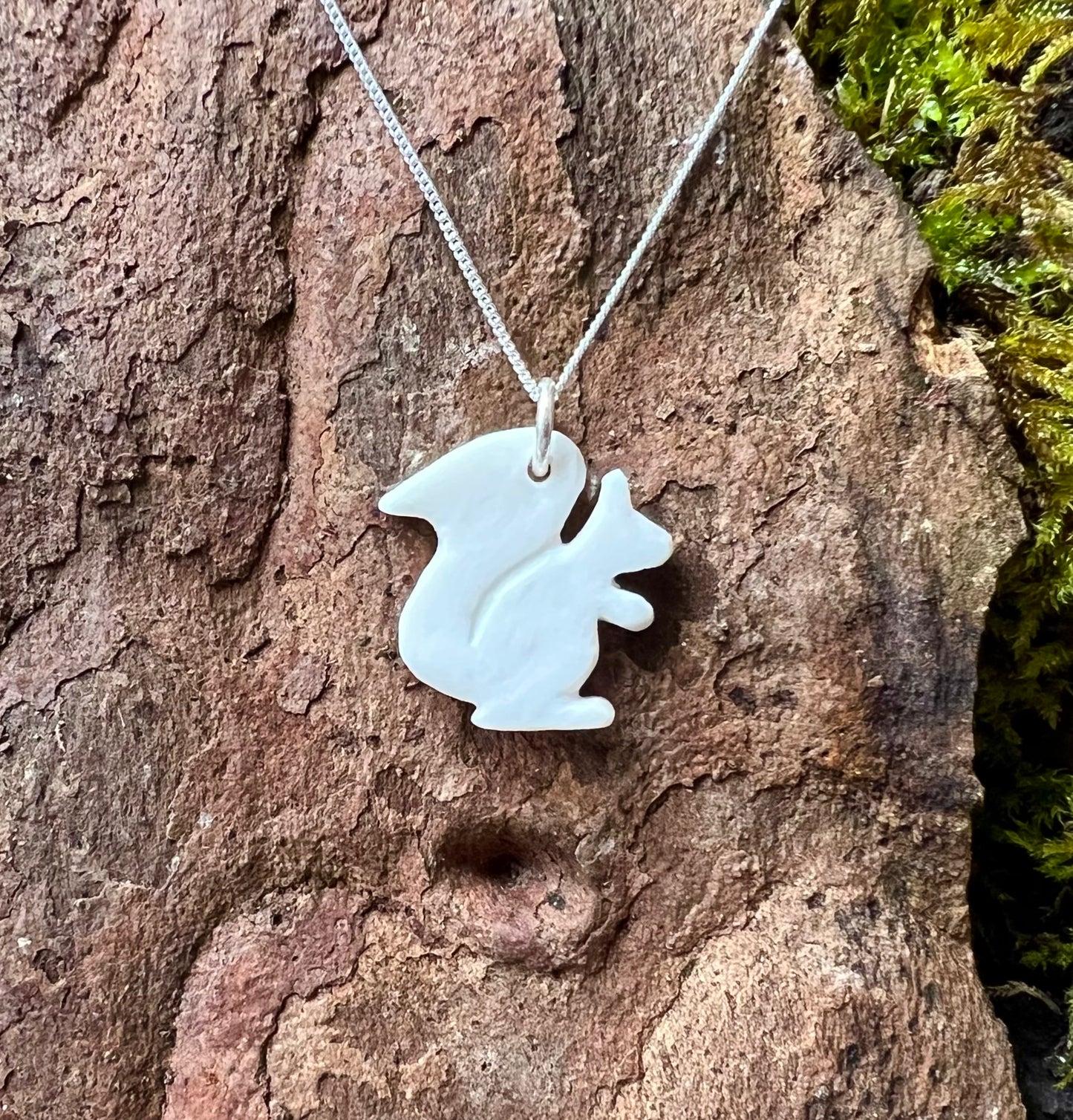 Porcelain Squirrel Necklace